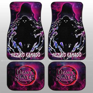 Nezuko Car Floor Mats Custom Demon Slayer Anime Silhouette Style