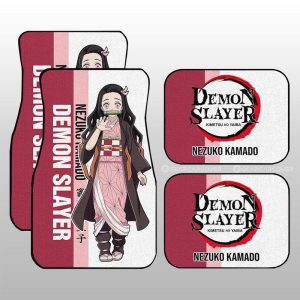 Nezuko Kamado Car Floor Mats Custom Car Accessories For Fans