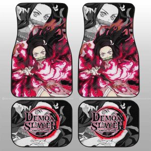 Nezuko Kamado Car Floor Mats Custom Demon Slayer Anime Car Accessories