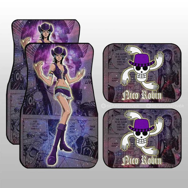 Nico Robin Car Floor Mats Custom Car Accessories Manga Galaxy Style