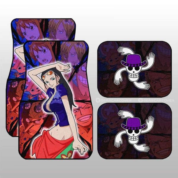 Nico Robin Car Floor Mats Custom Car Interior Accessories