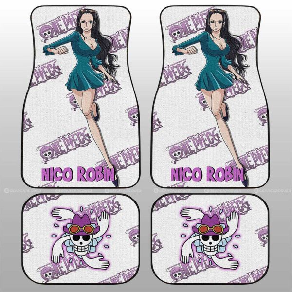 Nico Robin Car Floor Mats Custom One Piece Anime