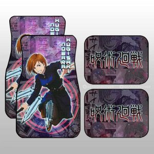 Nobara Kugisaki Car Floor Mats Custom Galaxy Manga Style