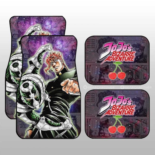 Noriaki Kakyoin Car Floor Mats Custom JJBA Anime Car Accessories