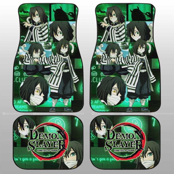 Obanai Iguro Car Floor Mats Custom Demon Slayer Anime