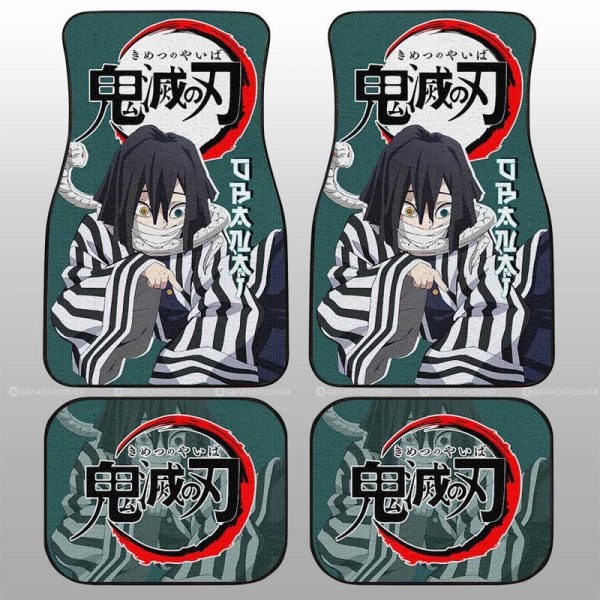 Obanai Iguro Car Floor Mats Custom Demon Slayer Anime Car Accessories