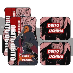 Obito Akatsuki Car Floor Mats Custom Anime Car Accessories