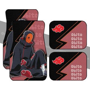 Obito Akatsuki Car Floor Mats Custom Anime Custom Car Accessories