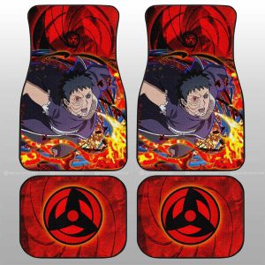 Obito Car Floor Mats Custom Sharingan Eye Car Accessories