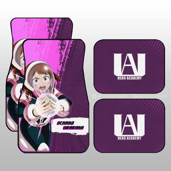 Ochaco Uraraka Car Floor Mats Custom For Fans