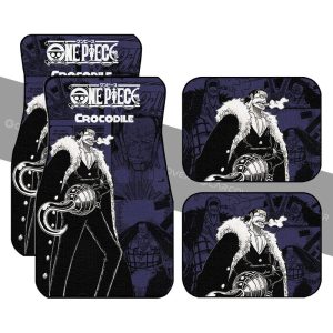 One Piece Crocodile Car Floor Mats Custom Anime Mix Manga Car Accessories