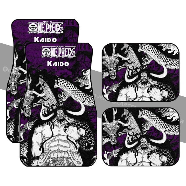 One Piece Kaido Car Floor Mats Custom Anime Mix Manga Car Interior Accessories