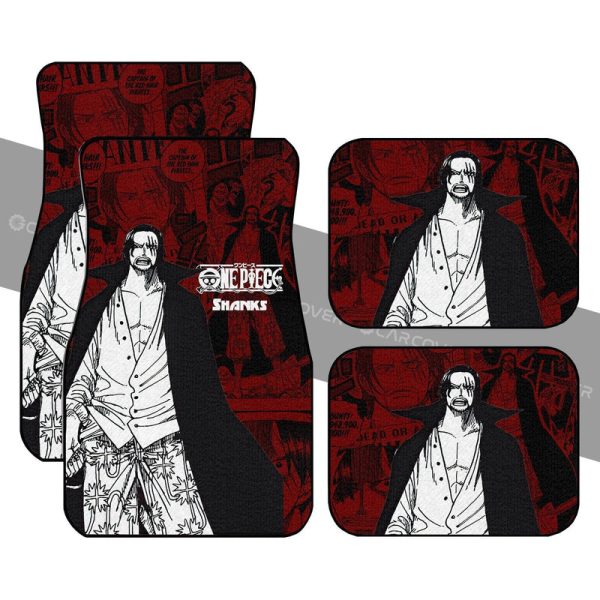 One Piece Shanks Car Floor Mats Custom Anime Mix Manga Car Interior Accessories