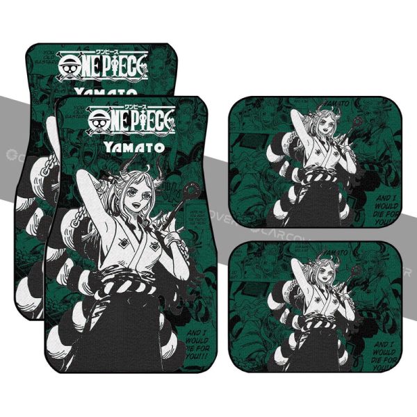 One Piece Yamato Car Floor Mats Custom Anime Mix Manga Car Interior Accessories