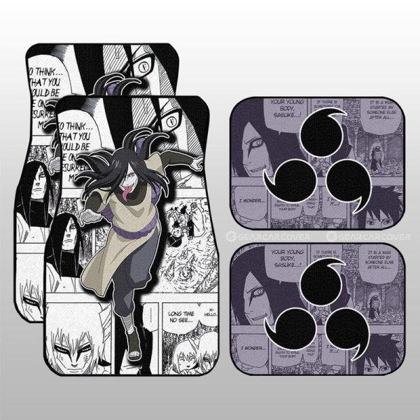 Orochimaru Car Floor Mats Custom Anime Car Accessories Mix Manga