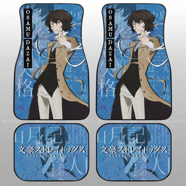 Osamu Dazai Car Floor Mats Custom Bungou Stray Dogs Anime Car Accessories