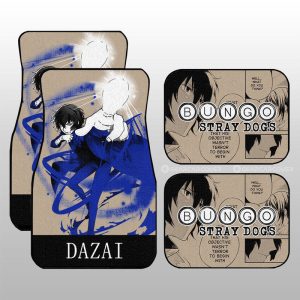 Osamu Dazai Car Floor Mats Custom Bungou Stray Dogs Anime Car Accessories