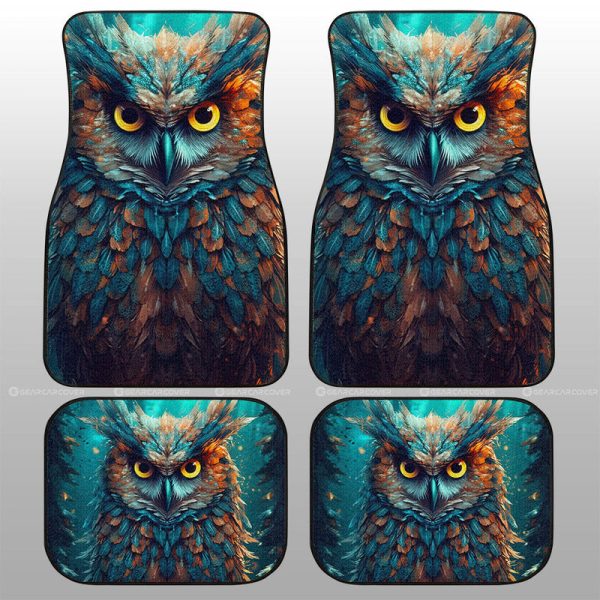 Owl Colorful Car Floor Mats Custom Car Accessories