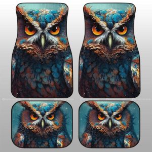 Owl Colorful Car Floor Mats Custom Car Accessories