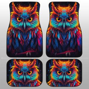 Owl Colorful Car Floor Mats Custom Car Accessories