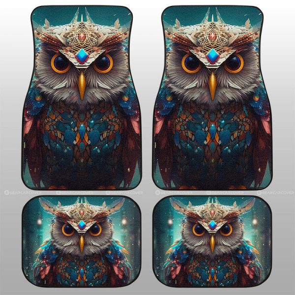 Owl Colorful Car Floor Mats Custom Car Accessories