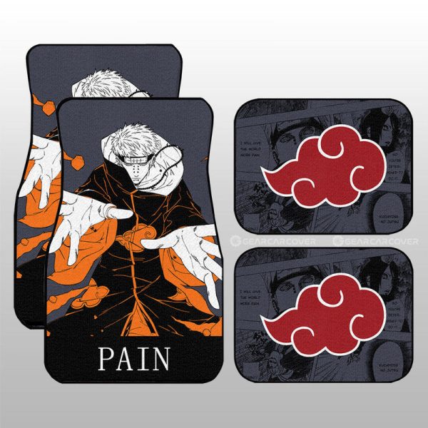 Pain Car Floor Mats Custom Car Accessories Manga Color Style