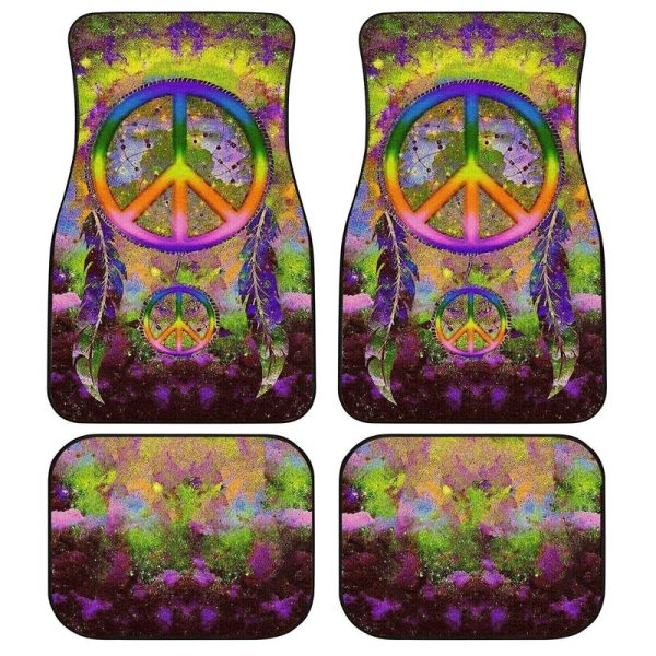 Peace Car Floor Mats Custom Dreamcatcher Beautiful Car Accessories