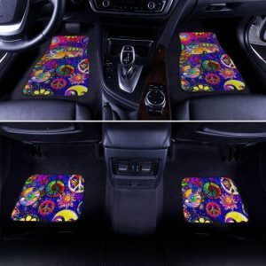 Peace Signs Car Floor Mats Pattern Custom Colorful Car Accessories