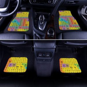 Periodic Table Car Floor Mats Custom Funny Car Accessories