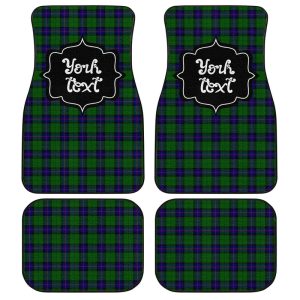 Personalized Armstrong Tartan Car Floor Mats Custom Name Car Accessories