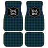 Personalized Barclay Tartan Car Floor Mats Custom Name Car Accessories