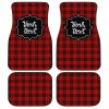 Personalized Brodie Tartan Car Floor Mats Custom Name Car Accessories