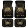 Personalized Cancer Car Floor Mats Custom Zodiac Sign Cancer Car Accessories