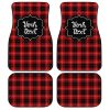 Personalized Cunningham Tartan Car Floor Mats Custom Name Car Accessories