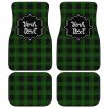 Personalized Gunn Tartan Car Floor Mats Custom Name Car Accessories