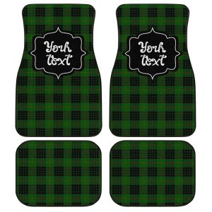 Personalized Gunn Tartan Car Floor Mats Custom Name Car Accessories