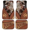 Personalized Image Pitbull Dog Car Floor Mats Custom Photo Dog Car Accessories