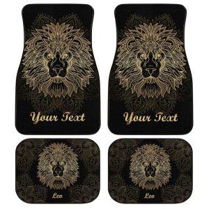 Personalized Leo Car Floor Mats Customize Name Zodiac Car Accessories