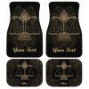 Personalized Libra Car Floor Mats Custom Zodiac Sign Libra Car Accessories