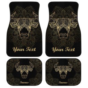 Personalized Taurus Car Floor Mats Custom Zodiac Sign Taurus Car Accessories