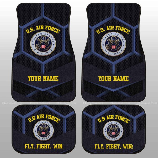 Personalized U.S. Air Force Military Car Floor Mats Custom Name Car Accessories