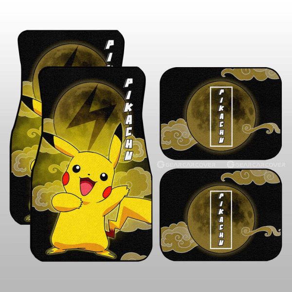 Pikachu Car Floor Mats Custom Anime Car Accessories For Anime Fans