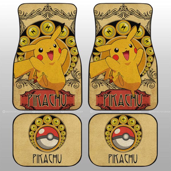 Pikachu Car Floor Mats Custom Car Interior Accessories