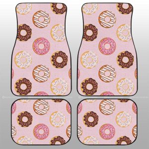 Pink Donuts Car Floor Mats Custom Girly Pattern Car Accessories