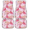 Pink Flamingo Car Floor Mats Custom Flower Car Accessories