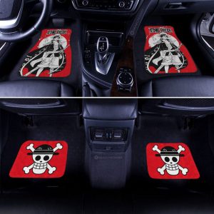 Pirate King Luffy Car Floor Mats Custom One Piece Anime Car Accessories