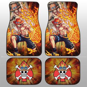 Portgas D Ace Car Floor Mats Custom Car Interior Accessories