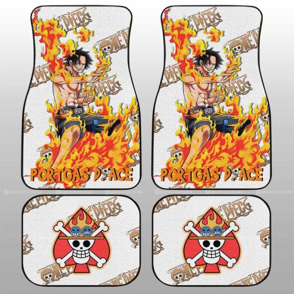 Portgas D. Ace Car Floor Mats Custom