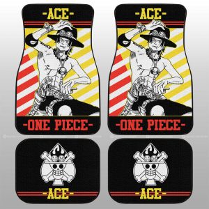 Portgas D. Ace Car Floor Mats Custom Car Accessories