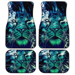 Pretty Cool Lion Car Floor Mats Custom Car Accessories Gift Idea For Dad